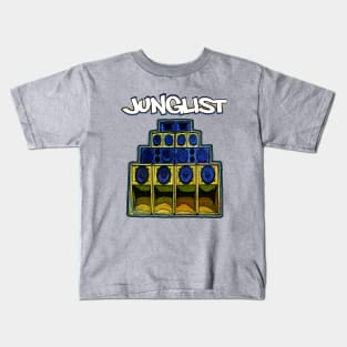 Junglist-Soundsystem-Blue Kids T-Shirt